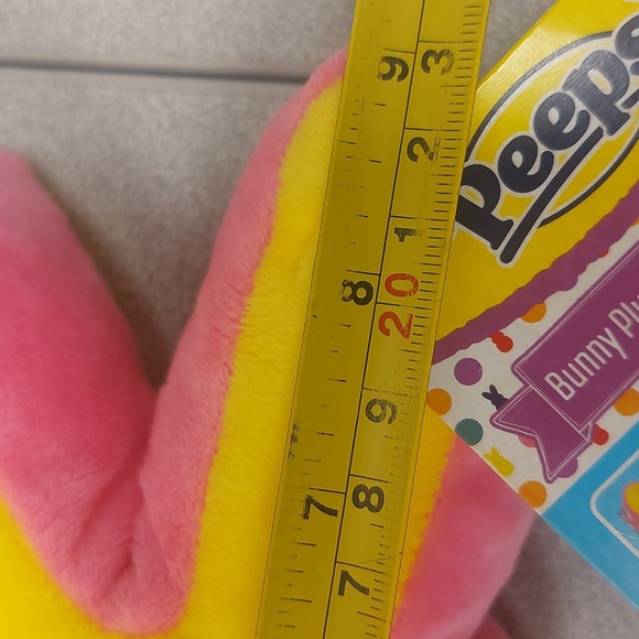 Peeps Plush Lot of 2 Mummy and Yellow Bunny - Picture 14 of 16